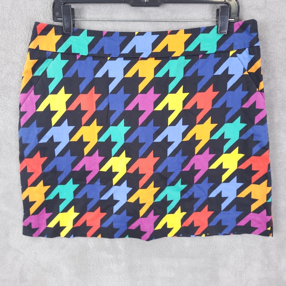 LOUDMOUTH Skort Sz 10 Multicolored Geometric Golf Skirt Active Women's Shorts
